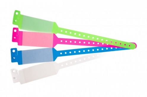 1474139 - Bracelet hôpital adulte Transparent avec rabat pour  étiquette  - Vue 2