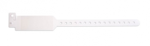 1474143- Bracelet hôpital enfant Blanc avec rabat d'étiquette