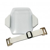 Porte-badge brassard format vertical blanc - Lot de 100