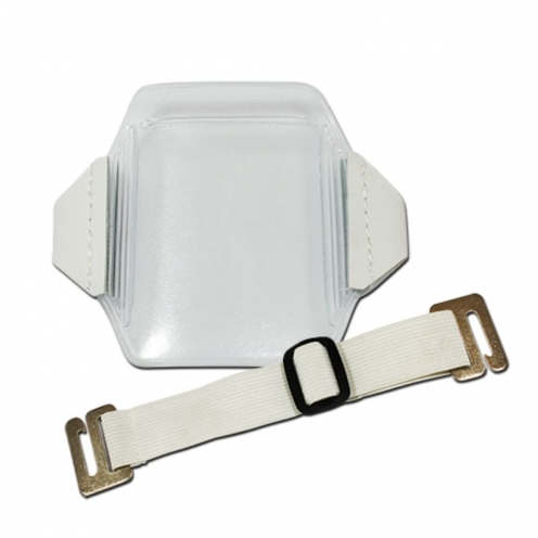 Porte-badge brassard format vertical blanc - Lot de 100