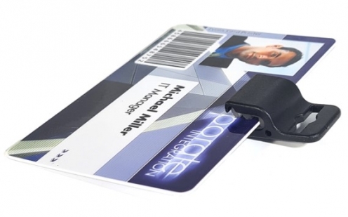 1455740 - Attache Porte-Badge Grip (Plastique Noir) - Lot de 100 - Vue 3