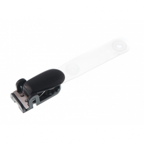 1411111 - Clip plastique Noir à pince bretelle