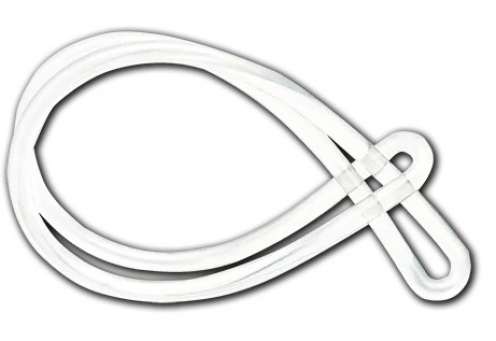 AC213-CL - Boucle de Bagage en Plastique Transparent - Pack de 100