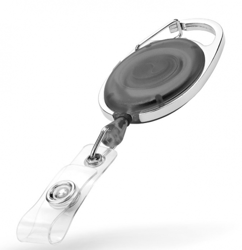 AC217D-ST-BK - Zip rétractable Noir Translucide avec accroche ceinture  - Vue 2