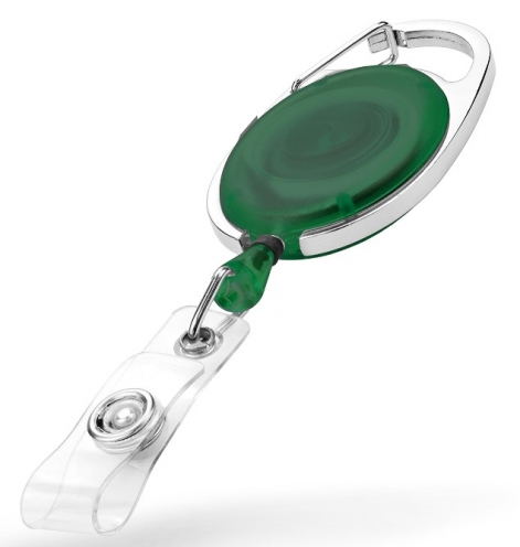 AC217D-ST-GR- Zip rétractable Vert Translucide avec accroche ceinture  - Vue 2