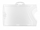 1454251 - Porte-badges rigide 86x54mm translucide recto/verso - horizontale