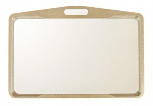 1454271 - Porte-badge métallisé cuivré (lot de 50) - Horizontale