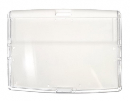 1455200- Porte-badge à fermeture clipsable dorsale (lot de 100) - Horizontale