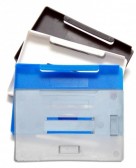 1455732 - Porte-badges Bleu Roi rigide 86x54 perforation oblongue 