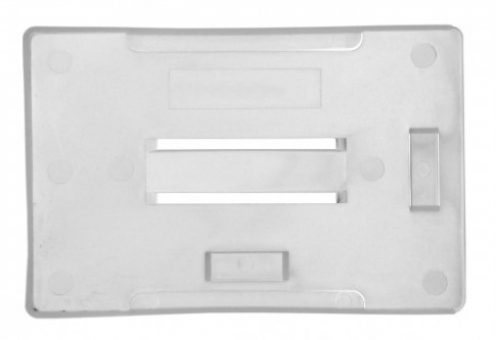 1455738 - Porte-badges Translucide rigide 86x54 perforation oblongue