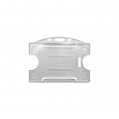 1455750 - IDP 64 H DUO TRANSLUCENT- OPEN FACE POLYPROPYLENE TWIN BADGE HOLDER - 100pcs.