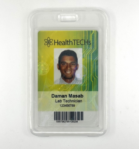 JO-EY-H02- Porte-badges rigide 85x54 translucide verticale