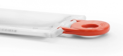 YA312-L - Porte-Badge Verrouillable avec Capuchon Amovible (Format Paysage) - Inclus Clé Rouge - Vue 2