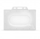 YA322-L - Porte-Badge Économique  (86x54mm) perforation oblongue 2 rondes