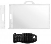 YA330-LP - Porte-Badge ID Ultra Résistant 86x54mm perforation oblongue