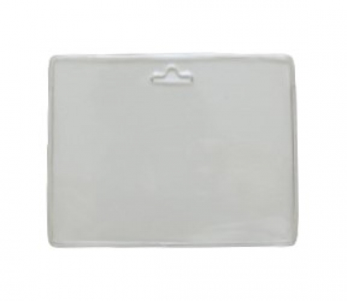 1453006 - Porte-badges souple 86x54 perforation oblongue sur faces avant arrière 