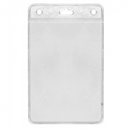 1453169 - Porte-badges souple 98x67 perforation 2 rondes 1 oblongue 