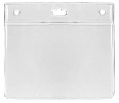 1453168 - Porte-badges souple 98x67 perforation 2 rondes 1 oblongue 