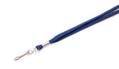 1437218 - Tour de cou Bleu marine Mousqueton métal 