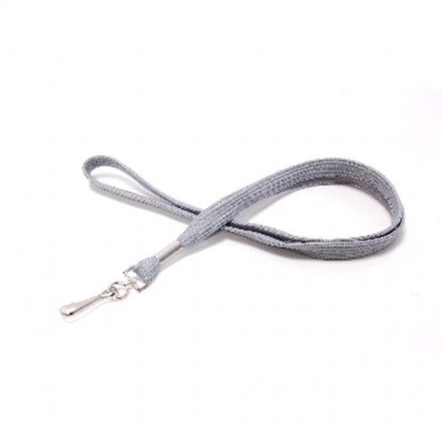 1437217 - Tour de cou Gris Mousqueton métal Bague métal