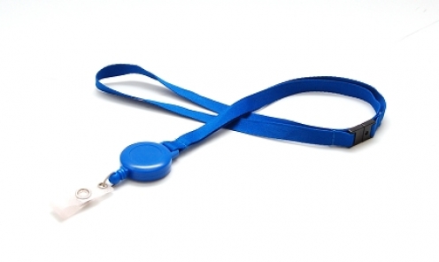 1437101 - Tour de cou plat Bleu roi Zipcord