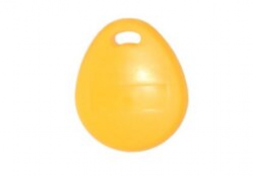 Porte clés d'identification arrondi jaune NFC NTAG213 144 bytes de NXP