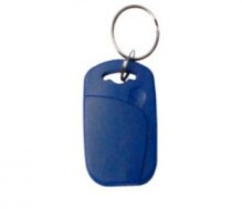 Porte clés d'identification rectangulaire bleu RFID MIFARE Classic 1Ko