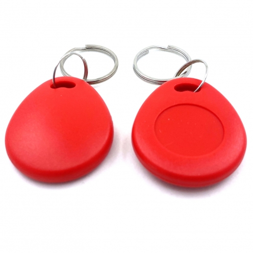 Porte-clés ABS d'identification Goute Rouge RFID TK4100 125khz