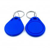 Porte-clés d'identification triangle arrondi bleu RFID TK4100 125khz