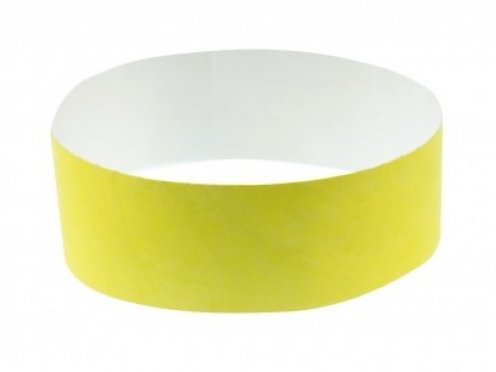 1474243 - Bracelet papier Jaune indéchirable Tyvek 25 mm 