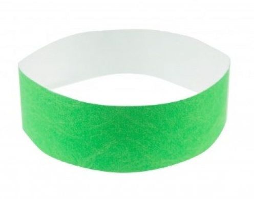 1474244 - Bracelet papier Vert Fluo indéchirable Tyvek 25 mm  - Vue 2