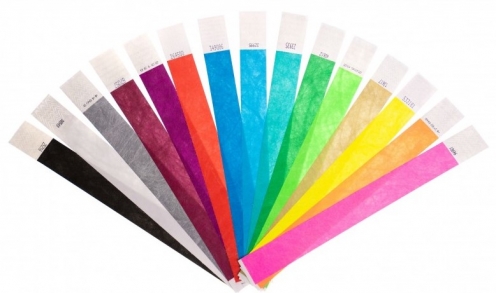 1474245 - Bracelet papier Rose Fluo indéchirable Tyvek 25 mm - Vue 3