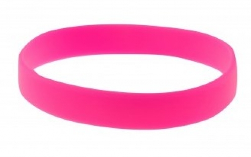 1474406 - Bracelet silicone - Rose sans marquage pour adulte   - Vue 3