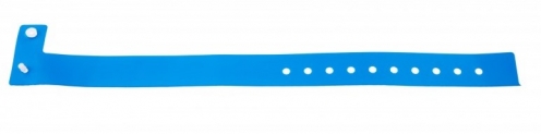 1474011 - Bracelet plastique vinyle Bleu Clair Type L - mat  - Vue 2