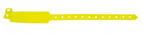 1474034 - Bracelet Vinyle Jaune Vif extra-large - brillant  - Vue 2