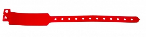 1474044 - Bracelet plastique vinyle Rouge extra-large - mat  - Vue 2