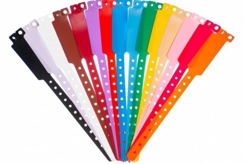 1474044 - Bracelet plastique vinyle Rouge extra-large - mat  - Vue 3