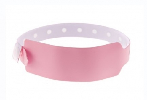 1474056 - Bracelet plastique vinyle Rose pâle extra-large - mat 