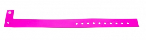 1474090 - Bracelet plastique vinyle Rose Type L - brillant  - Vue 2
