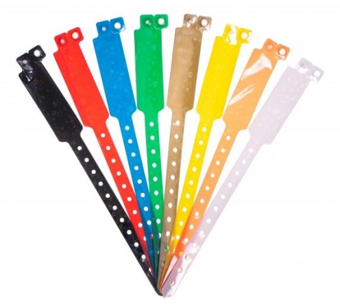 1474151 - Bracelets holographiques Bleu XL avec étoiles  - Vue 3