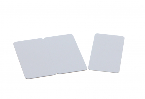 Carte PVC Blanche 0.76mm tricarte sécable sans perforation - Vue 2