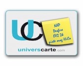 Carte PVC 0.80mm RFID MIFARE Desfire EV2 2K 13,56Mhz Mag HiCo