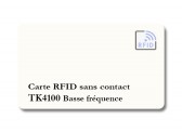 Carte PVC 0.76mm RFID TK4100 basse fréquence 125khz