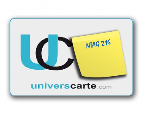 Carte PVC NTAG216 : Sécurité et Capacité Optimales