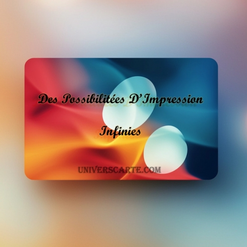 Carte PVC Impression Couleur Recto/Verso Express - Lot de 300