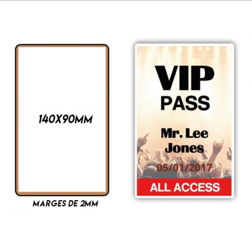 Impression carte grand format PVC Couleur Recto Verso Express Lot de 150