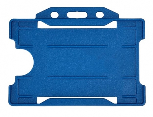 1455762 - Porte-badge Bleu en plastique biodégradable pour 1 carte (lot de 100)