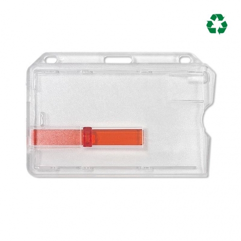 Porte-badge extraction facile pour une carte (lot de 100) - Horizontale - Vue 3