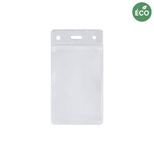 Porte-badge professionnel - PVC Recyclé (lot de 100) - Vertical