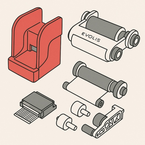 Kit Rouleau de Pression pour Tête d'Impression